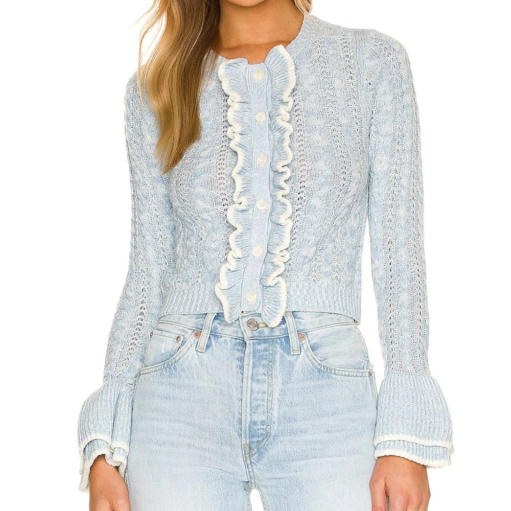 NWT Tularosa Starlene Ruffle Cardigan - Sz S